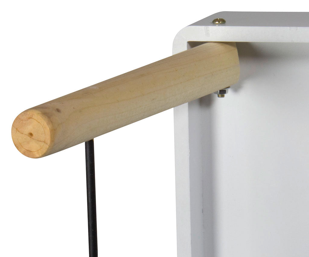 Table de lit vintage 47,8x31x26,6cm, blanc