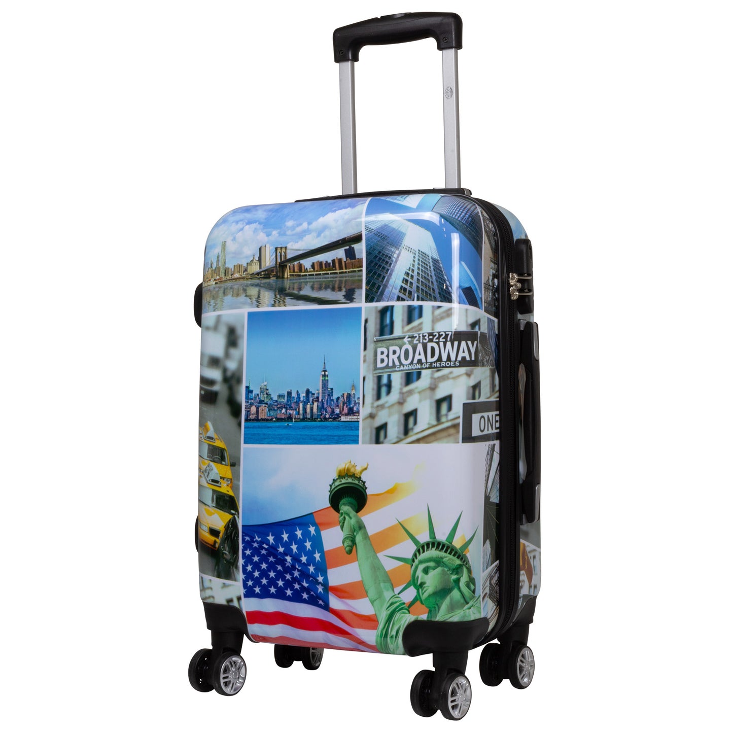 Handgepäck Boarding-Koffer Größe 55cm Hartschale Motivkoffer Liberty