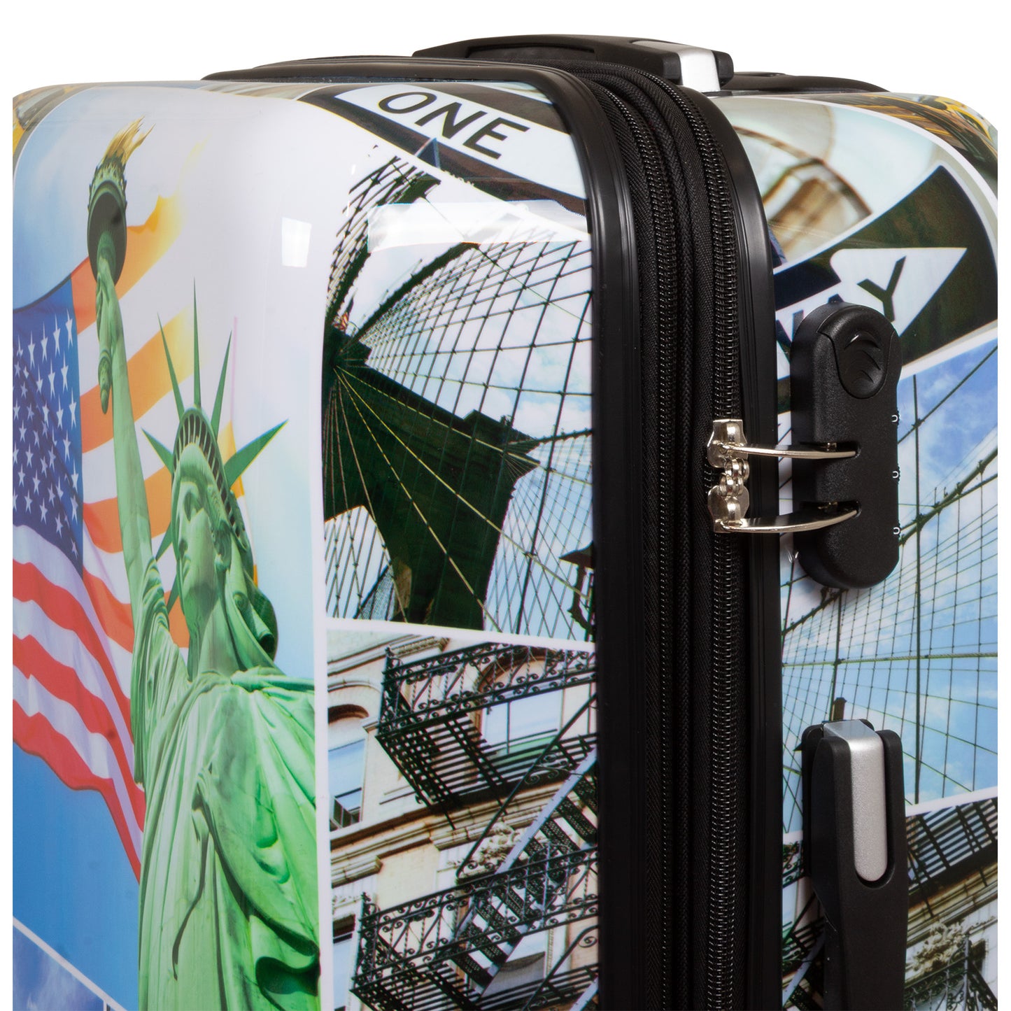 Handgepäck Boarding-Koffer Größe 55cm Hartschale Motivkoffer Liberty