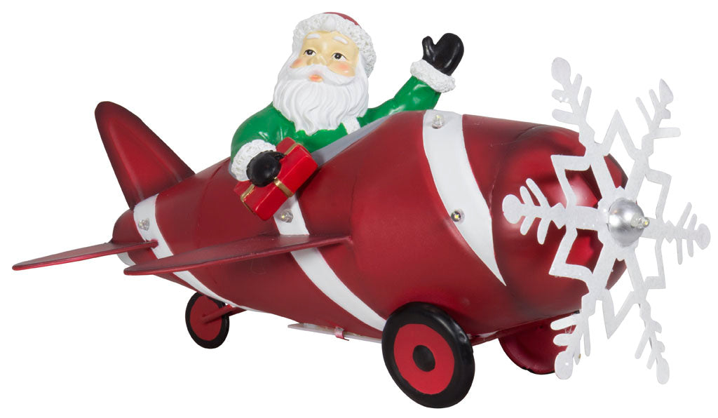 Babbo Natale in aereo 33cm / conf. 4