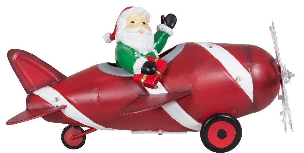 Babbo Natale in aereo 33cm / conf. 4