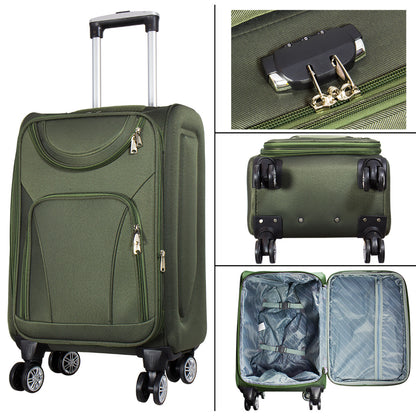 Nylon-Kofferset 3tlg Farbe grün Weichgepäck Modell Maribor