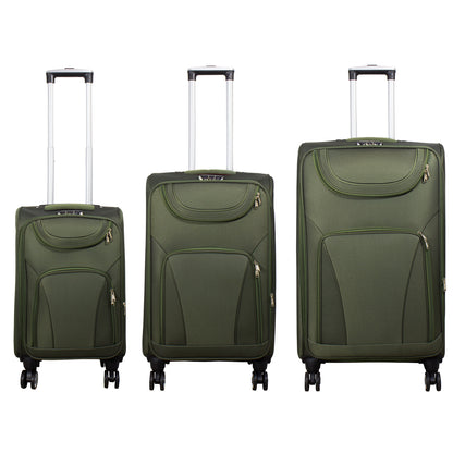 Nylon-Kofferset 3tlg Farbe grün Weichgepäck Modell Maribor