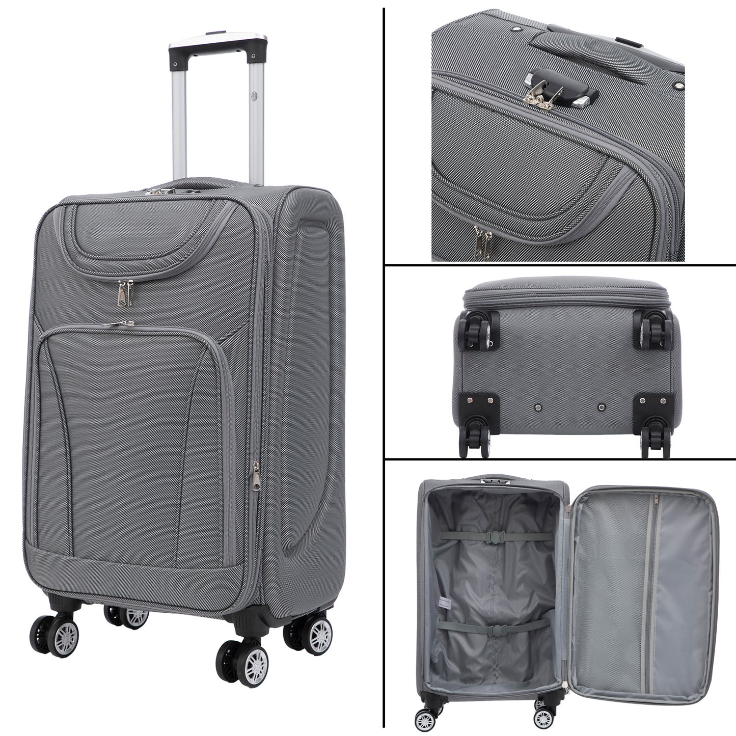 Juego de maletas de nailon 3 piezas Maribor azul