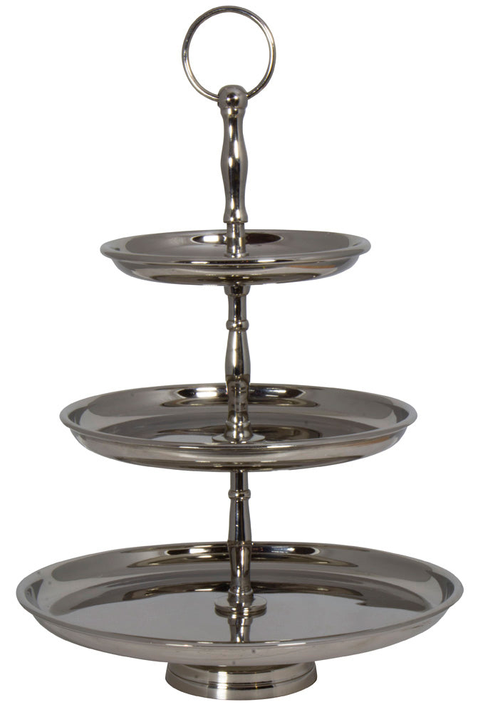 Etagere poliert 36cm / Durchmesser 15+20+25cm