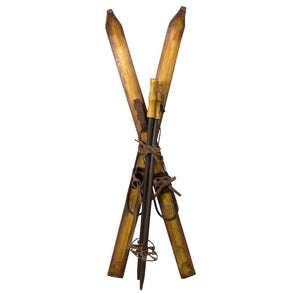 Deko-Holzski Paar mit Stöcken, Länge 90cm, VE-4(1)