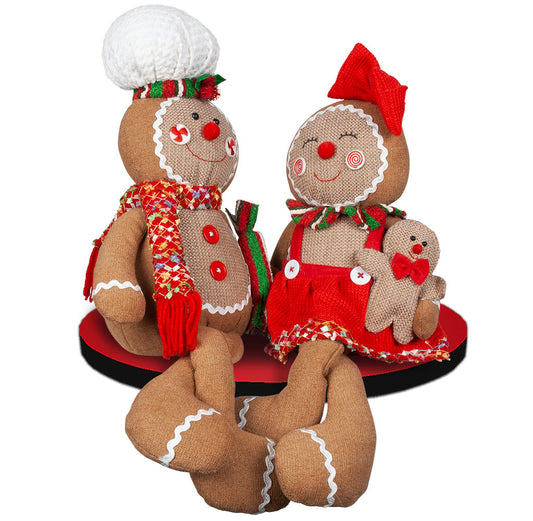 Figura de pan de jengibre para borde 30cm, 2 diseños, VE-16