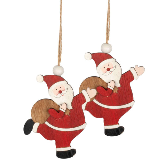 Baumschmuck Santa Doppelpack, 3 Designs, VE-432(36)