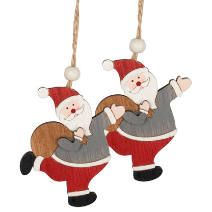 Baumschmuck Santa Doppelpack, 3 Designs, VE-432(36)