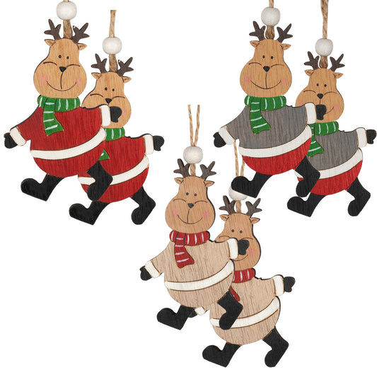 Decorazioni per albero confezione doppia, 3 modelli, VE-432(36)