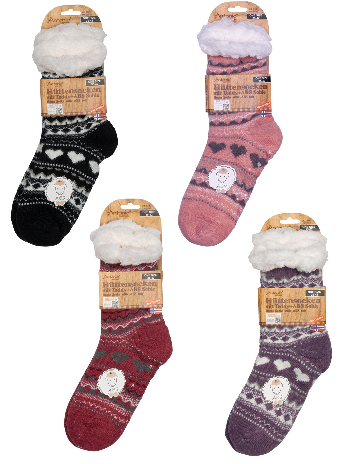 Damen Hüttensocken 'New Hearts Fashion'