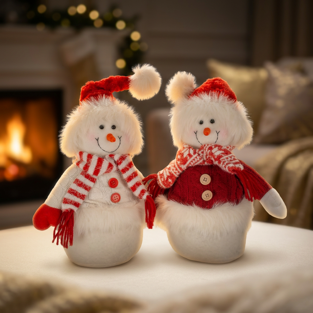 Schneemann 35cm(48cm), 2 Designs, VE-18