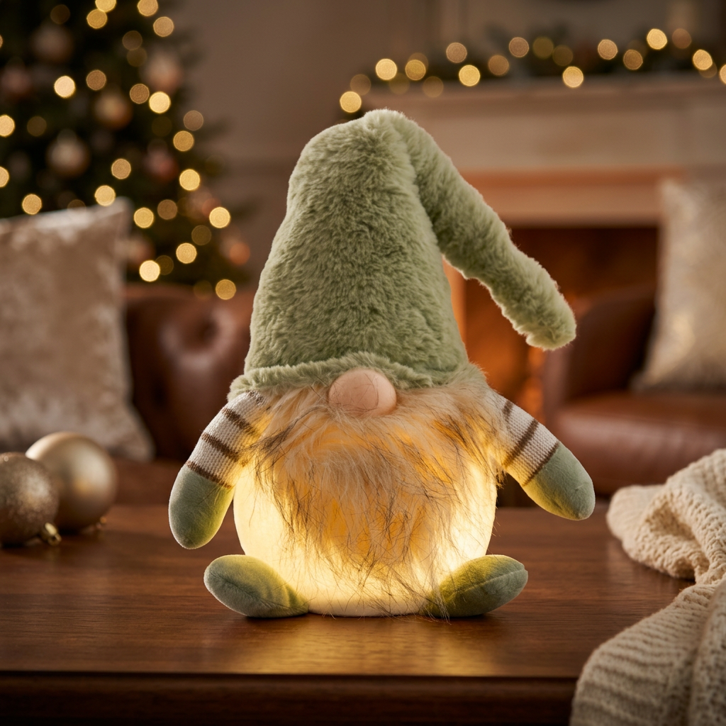 Gnome lumineux LED 25cm assis, VE-12