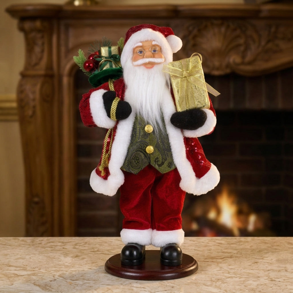 Santa Thoralf de pie sobre pedestal 45cm, VE-4