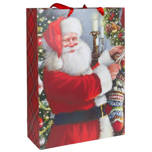 Weihnachtstüte Geschenktüte 42cm Santa