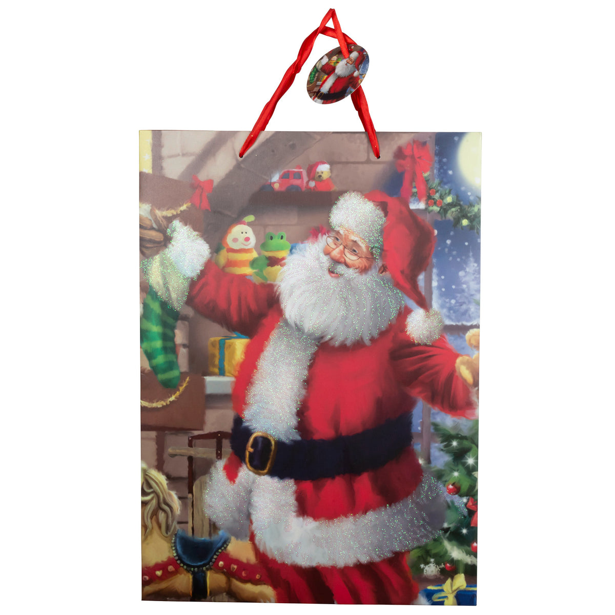 Sacchetto regalo 72cm Babbo Natale, VE-60(12)