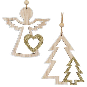 Baumschmuck 11cm, 2 Designs, VE-576(24)