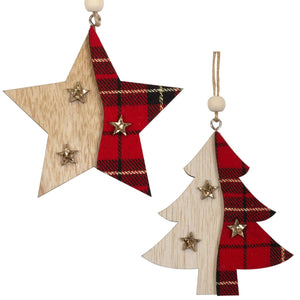 Baumschmuck 15cm, 2 Designs, VE-576(24)
