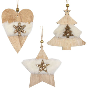 Baumschmuck 12cm, 3 Designs, VE-384(12)