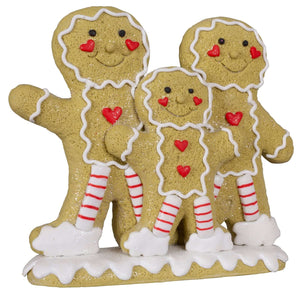 Lebkuchenfamilie Tischschmuck 14,5cm, VE-12(6)