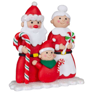 Tischdeko 14cm Santa+Familie, VE-12(6)