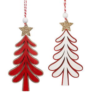 Baumschmuck 12cm, 2 Designs, VE-576(24)