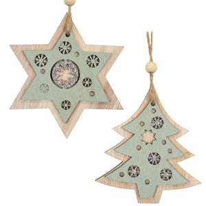 Baumschmuck 10cm, 2 Designs, VE-576(24)