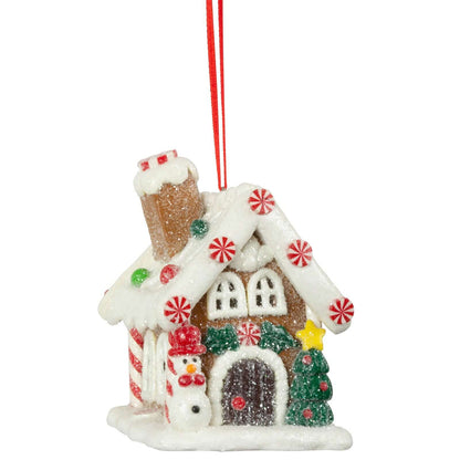 Baumschmuck Lebkuchenhaus, 3 Designs, VE-72(6)