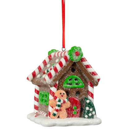 Baumschmuck Lebkuchenhaus, 3 Designs, VE-72(6)