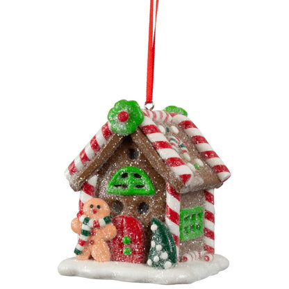 Baumschmuck Lebkuchenhaus, 3 Designs, VE-72(6)