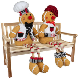 Lebkuchenpaar Kantenhocker 21cm, 2 Designs, VE-36