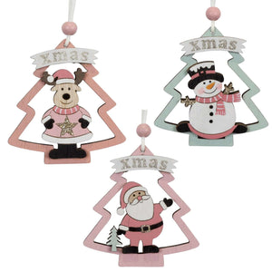 Baumschmuck 8cm, 3 Designs, VE-768(24)