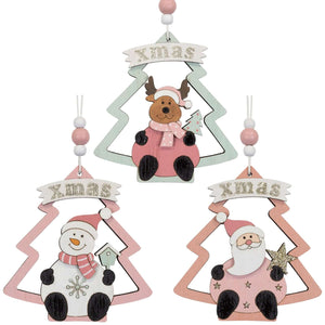 Baumschmuck 10cm, 3 Designs, VE-768(24)