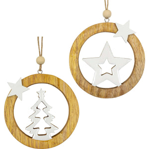 Baumschmuck 10cm, 2 Designs, VE-288(24)