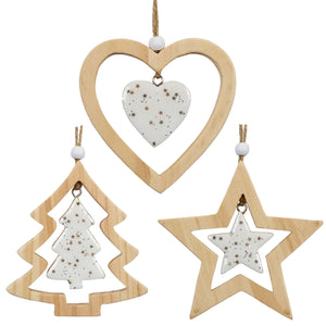 Baumschmuck 10cm, 3 Designs, VE-576(24)