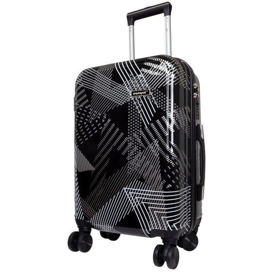 Handgepäck Boarding-Koffer Größe 55cm Hartschale Motivkoffer Ravenna schwarz