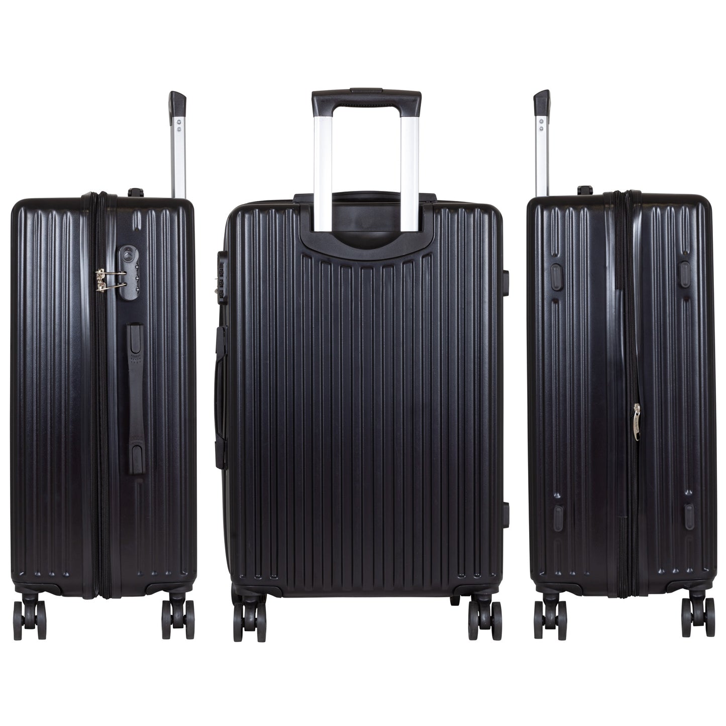 Handgepäck Boarding-Koffer Größe 55cm Hartschale Portofino schwarz
