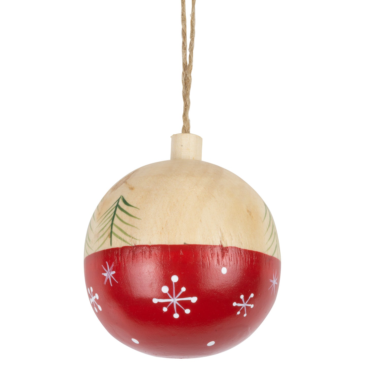 Décorations d'arbre 6cm bois, 4 modèles, VE-144(24)