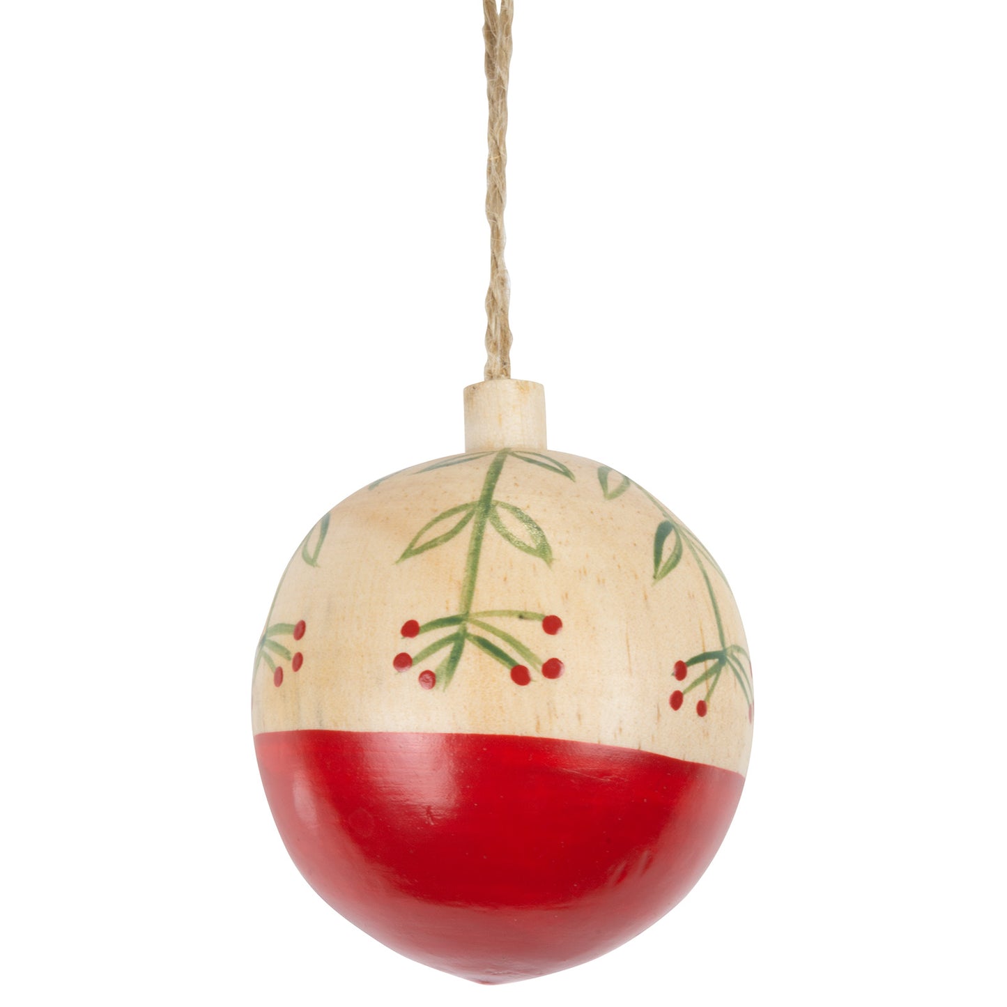 Décorations d'arbre 6cm bois, 4 modèles, VE-144(24)