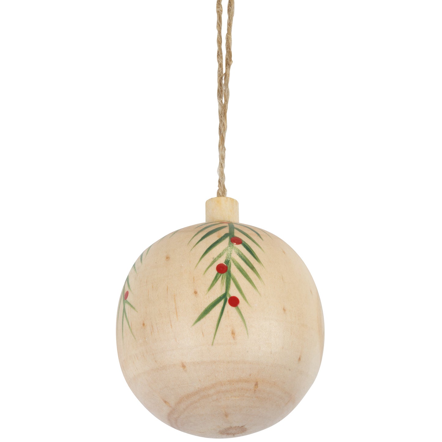 Décorations d'arbre 6cm bois, 4 modèles, VE-144(24)