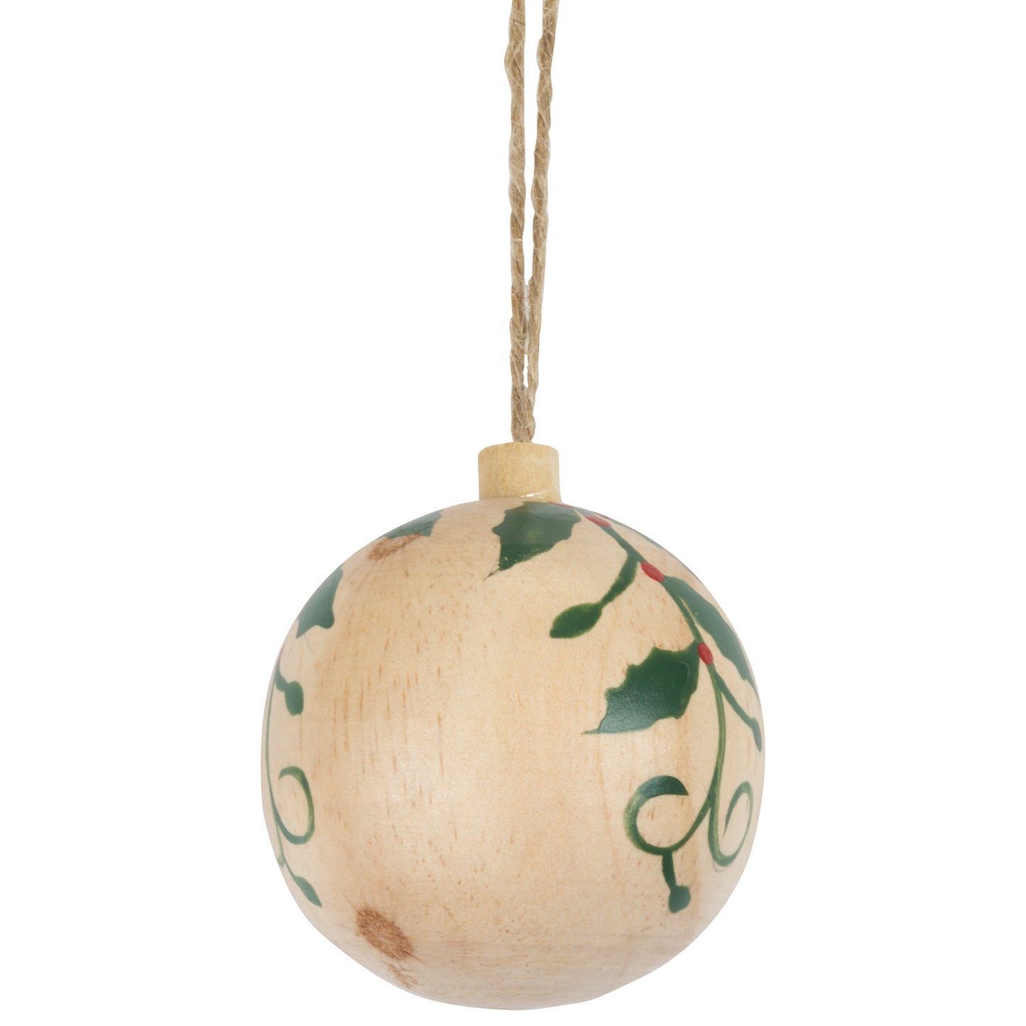 Décorations d'arbre 6cm bois, 4 modèles, VE-144(24)