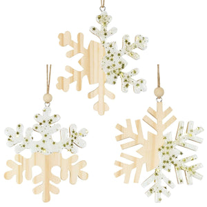 Baumschmuck 12cm, Holz, 3 Designs, VE-288(24)