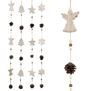 Hängedeko 80cm, Holz, 4 Designs, VE-96(12)