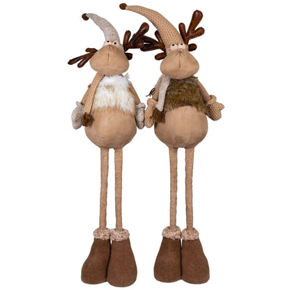 Elch mit Teleskopbeinen 65-110cm, 2 Designs, VE-8