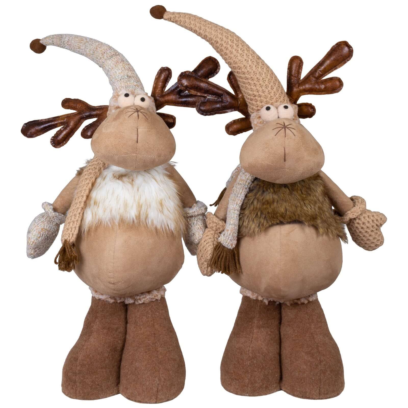 Elch mit Teleskopbeinen 65-110cm, 2 Designs, VE-8