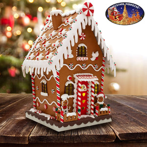 LED Lebkuchenhaus 40cm, Polyclay, VE-1