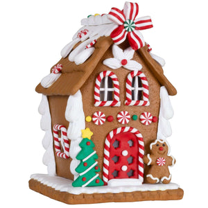Lebkuchenhaus 14cm, Polyclay, VE-24(2)