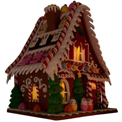 LED Lebkuchenhaus 26cm, Polyclay, VE-4(1)