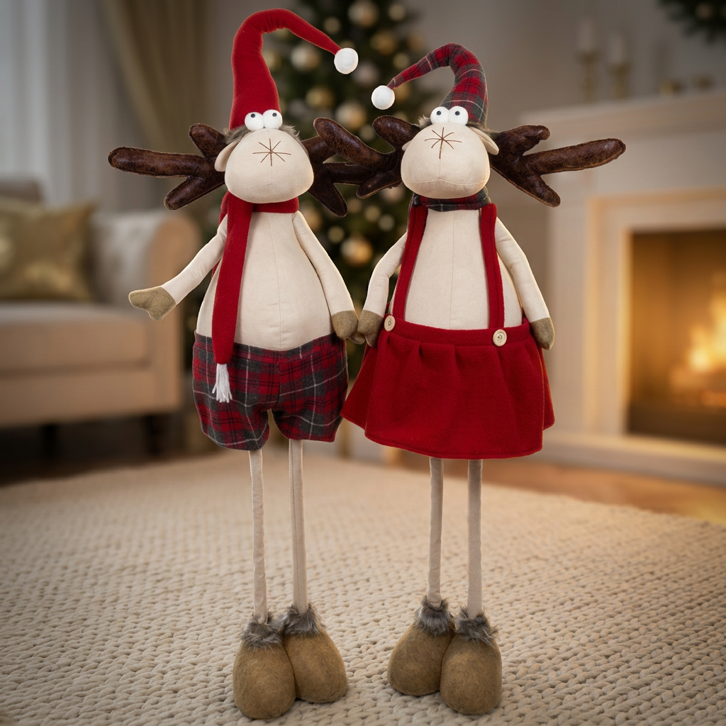 Moose with Telescopic Legs 70-110cm(100-140cm), 2 Designs, PU-4