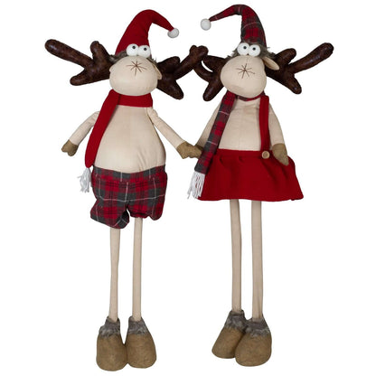 Elch mit Teleskopbeine 70-110cm(100-140cm), 2 Designs, VE-4